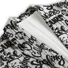 Graffiti White And Black Print Pattern Women's Blazer-grizzshop