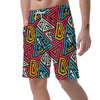 Graffiti geometric seamless pattern Men's Shorts-grizzshop