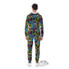 Graffiti Funky Print Pattern Men's Jumpsuit-grizzshop