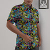 Graffiti Funky Print Pattern Untucked Shirts-grizzshop