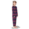 Graffiti Grunge Print Pattern Kid's Pajamas-grizzshop