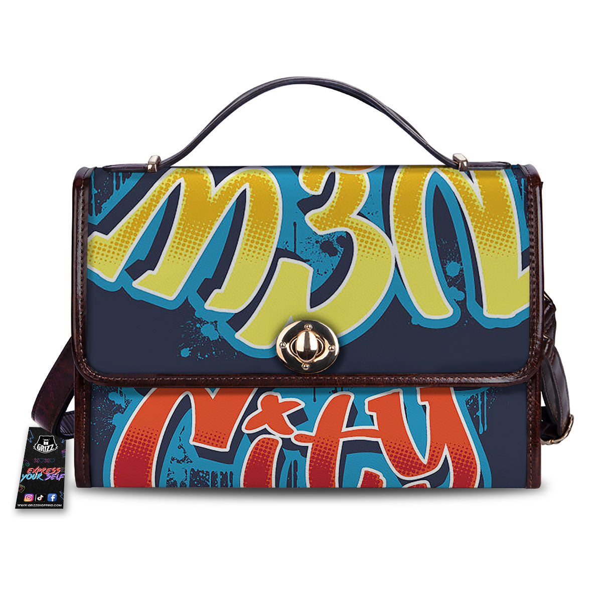 Graffiti NYC Print Women's Satchel Bag