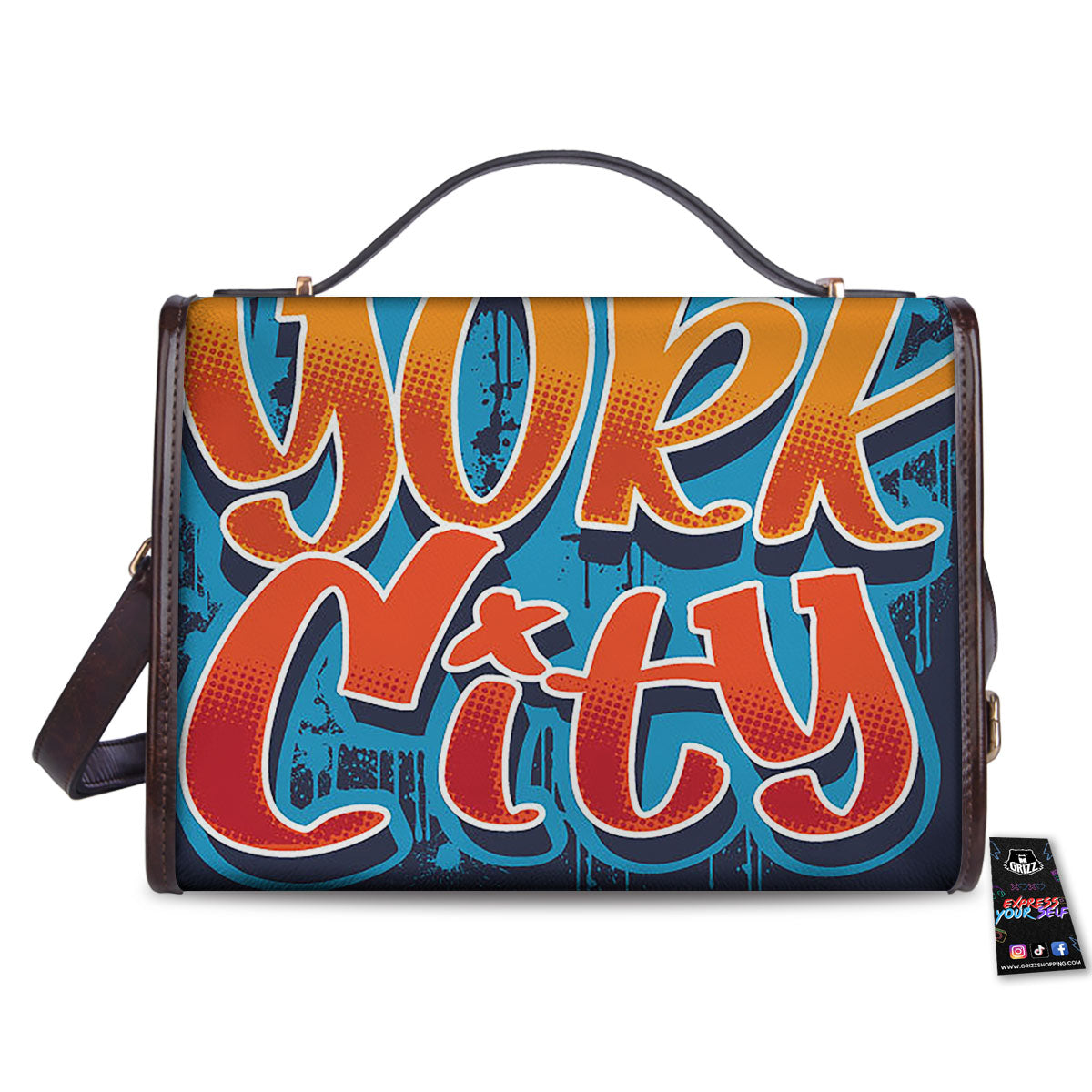 Graffiti NYC Print Women's Satchel Bag