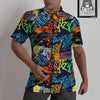 Graffiti Retro Print Pattern Untucked Shirts-grizzshop