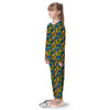 Graffiti Text Print Pattern Kid's Pajamas-grizzshop