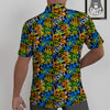 Graffiti Text Print Pattern Untucked Shirts-grizzshop