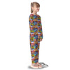 Graffiti Wall Print Kid's Pajamas-grizzshop