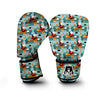 Grandma Nana Pattern Print Boxing Gloves-grizzshop