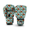 Grandma Nana Pattern Print Boxing Gloves-grizzshop