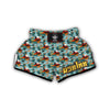 Grandma Nana Pattern Print Muay Thai Boxing Shorts-grizzshop