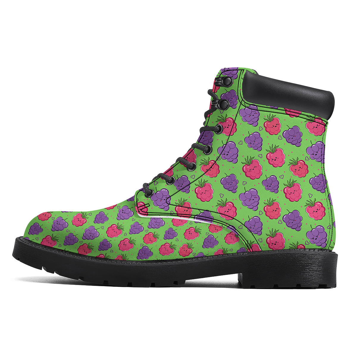 Grape Cute Print Pattern Boots-grizzshop