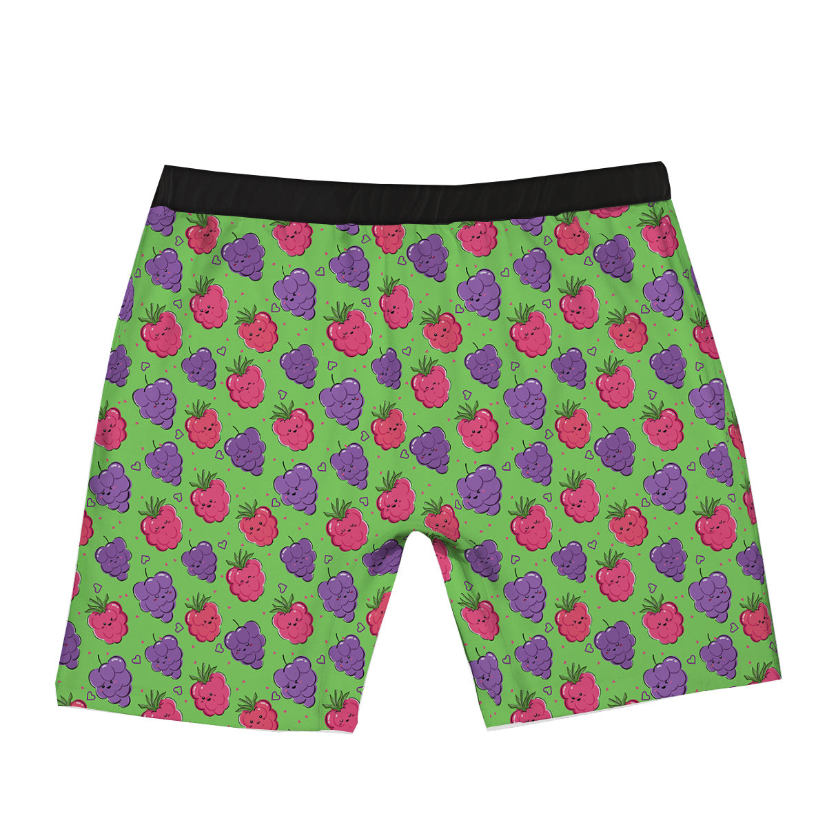 Grape Cute Print Pattern Boxer Briefs-grizzshop