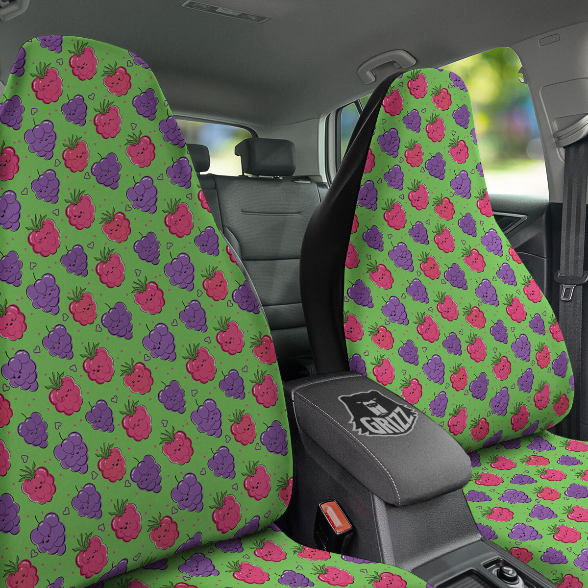 Grape Cute Print Pattern Car Seat Covers-grizzshop