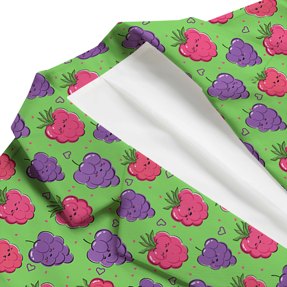 Grape Cute Print Pattern Men's Blazer-grizzshop