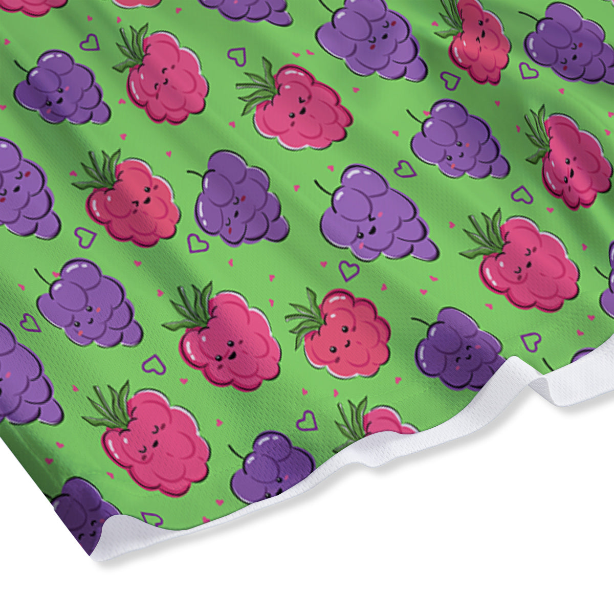 Grape Cute Print Pattern Mesh Shorts-grizzshop