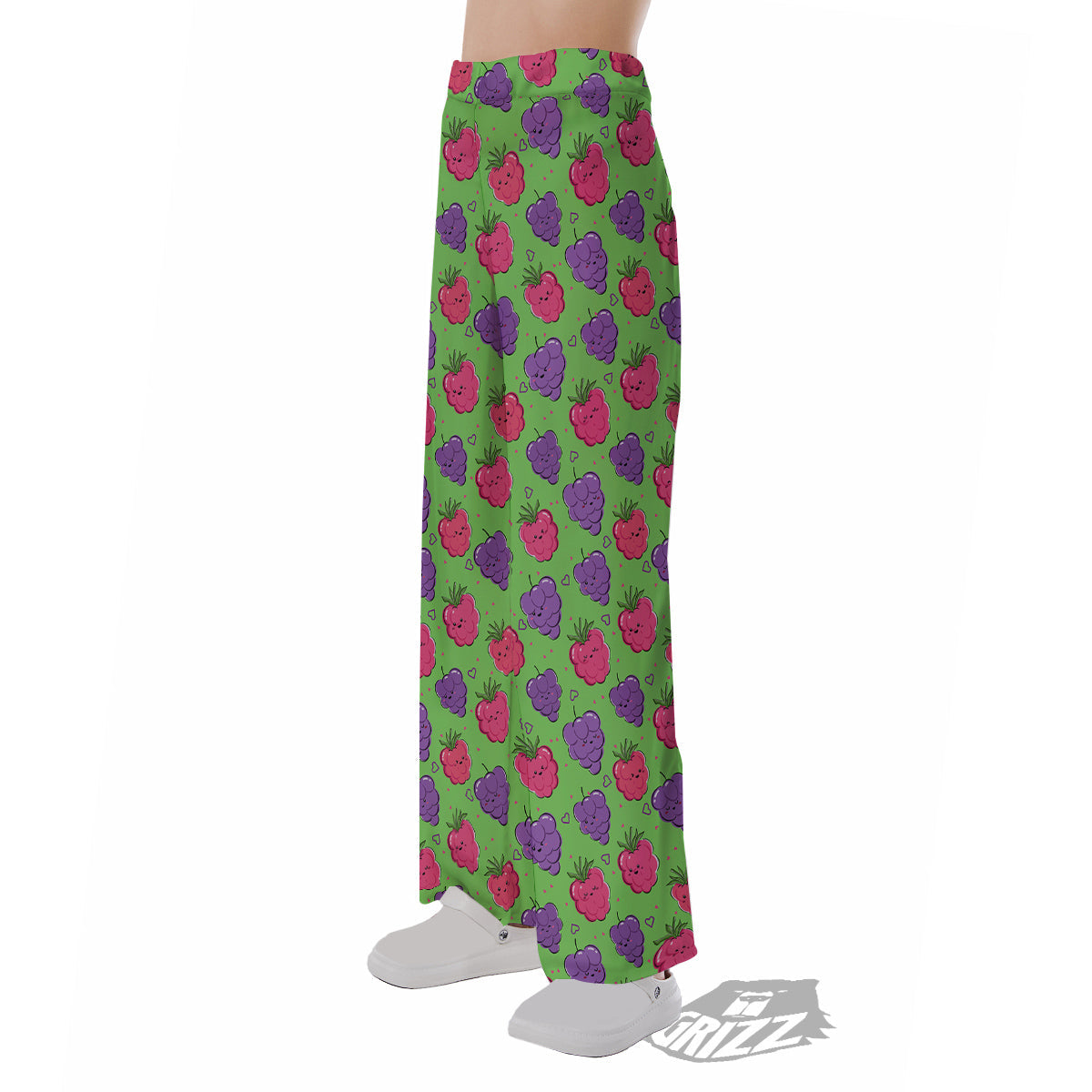 Grape Cute Print Pattern Pajama Pants-grizzshop