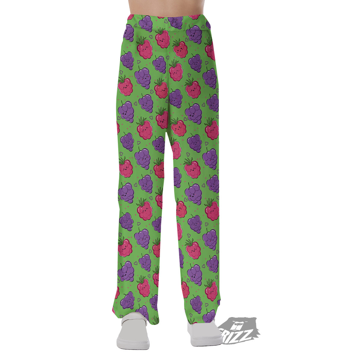 Grape Cute Print Pattern Pajama Pants-grizzshop
