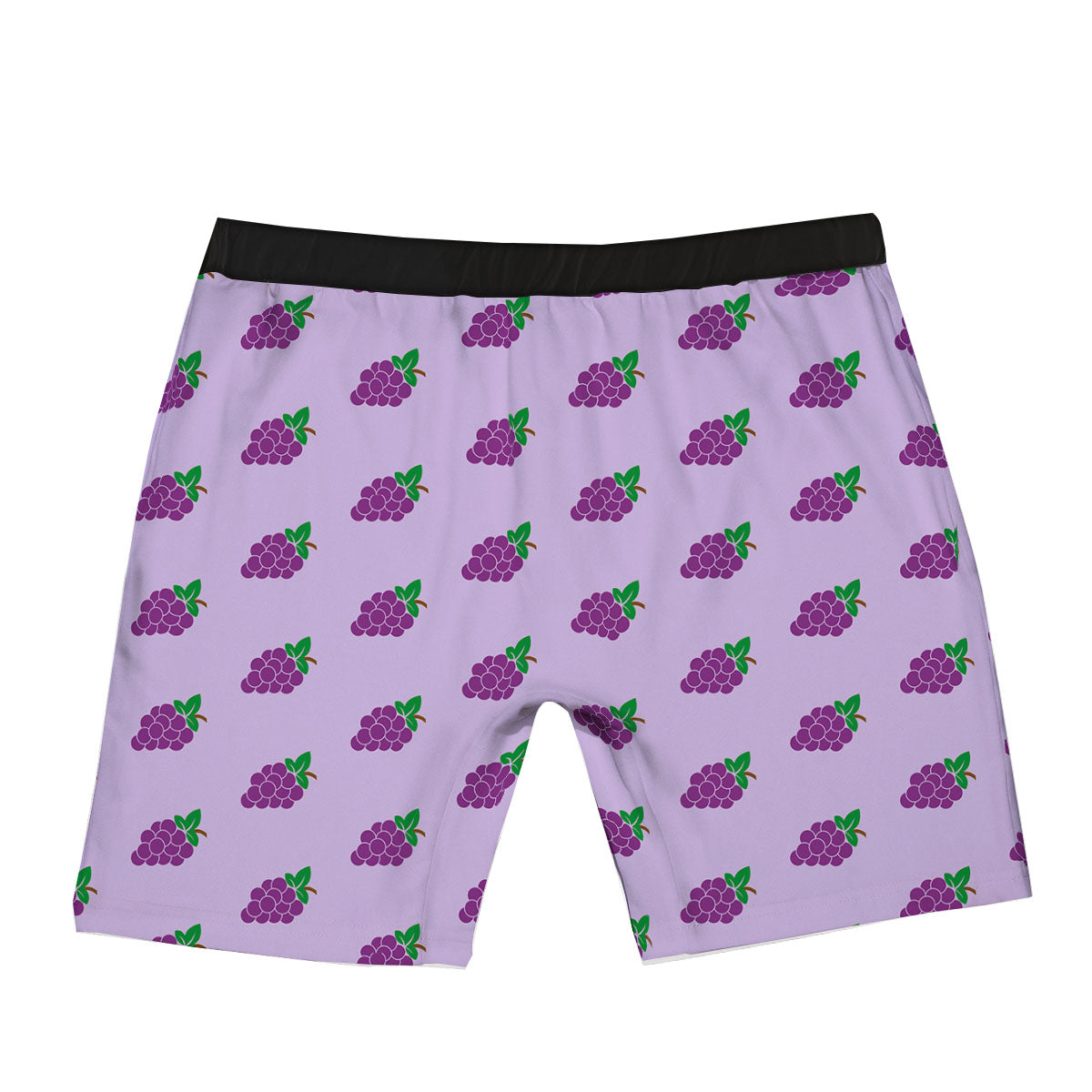 Grape Purple Print Pattern Boxer Briefs-grizzshop