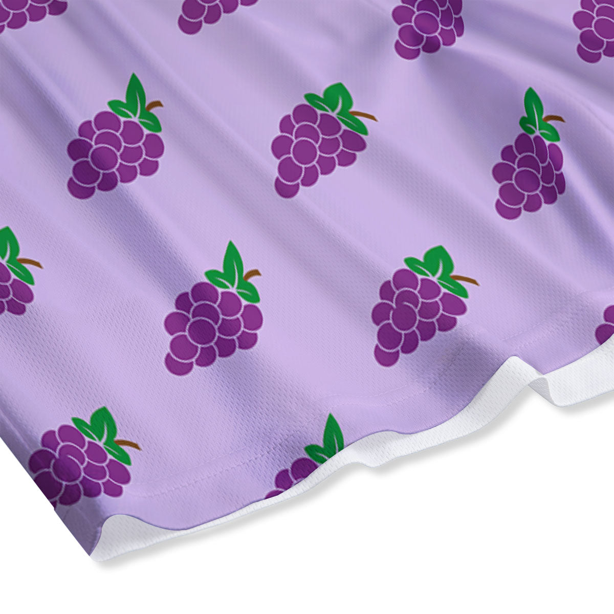 Grape Purple Print Pattern Mesh Shorts-grizzshop