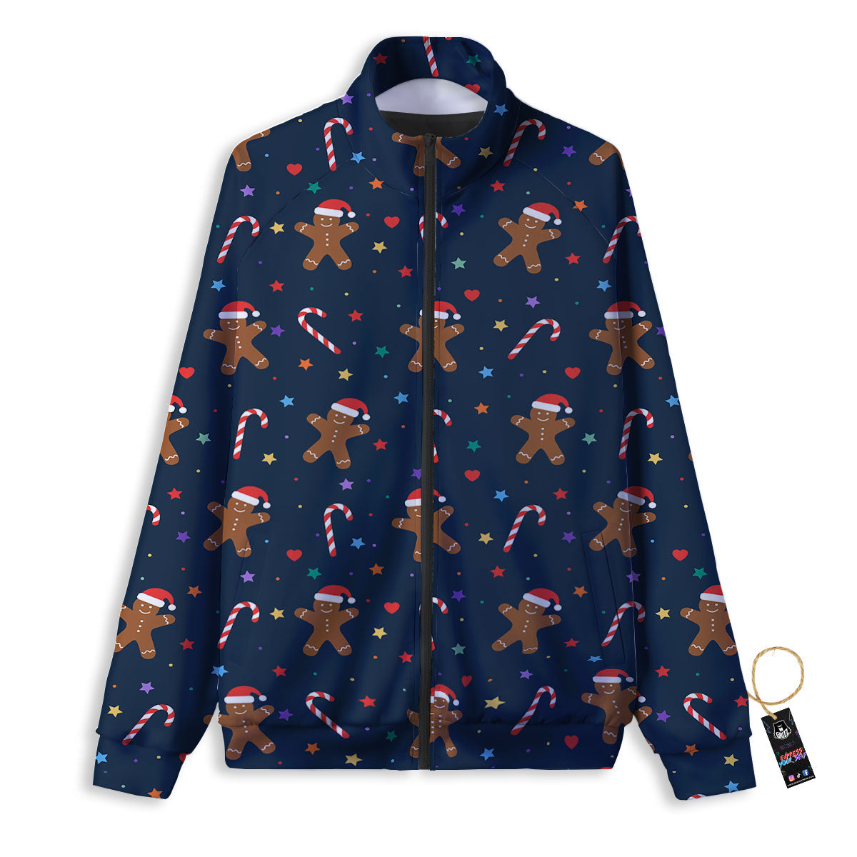 Grape Purple Print Pattern Track Jacket-grizzshop