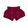 Grape Red Wine Pattern Print Muay Thai Boxing Shorts-grizzshop