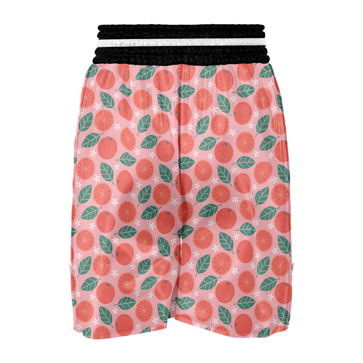 Grapefruit Vintagecolor Pink Print Pattern Boxing Shorts-grizzshop