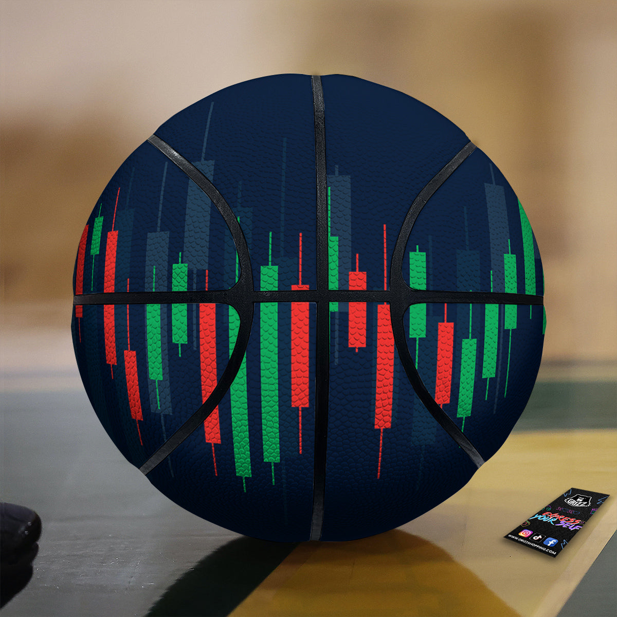 Graph Chart Candlestick Stock Print Basketball-grizzshop