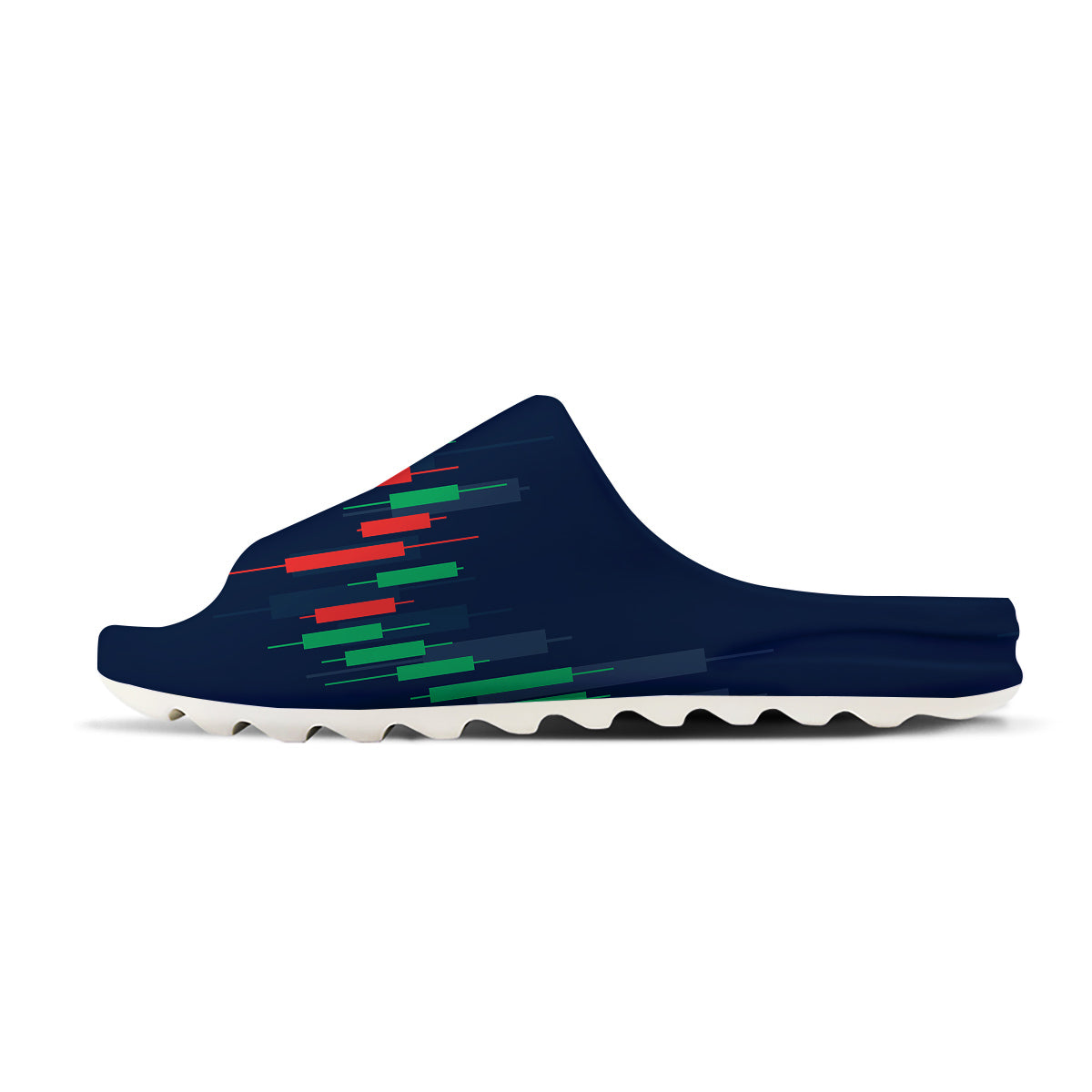Graph Chart Candlestick Stock Print Sandals-grizzshop