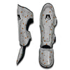 Gray Cigarette Print Pattern Muay Thai Shin Guards-grizzshop