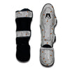 Gray Cigarette Print Pattern Muay Thai Shin Guards-grizzshop