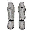 Gray Cigarette Print Pattern Muay Thai Shin Guards-grizzshop