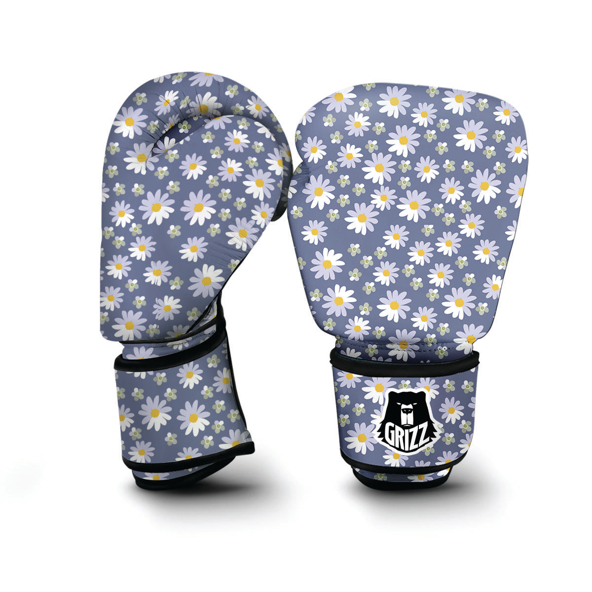 Gray Daisy Boxing Gloves-grizzshop