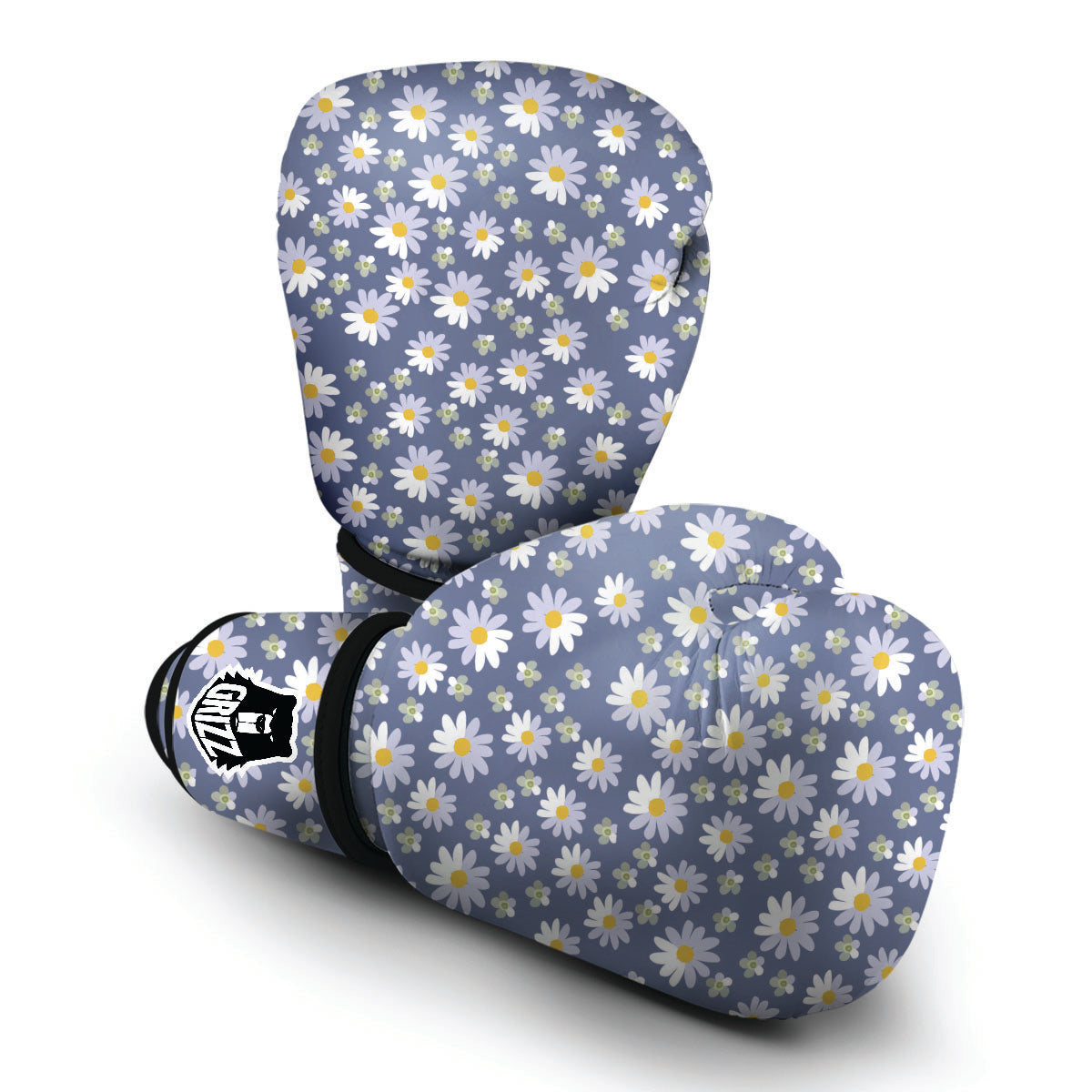 Gray Daisy Boxing Gloves-grizzshop