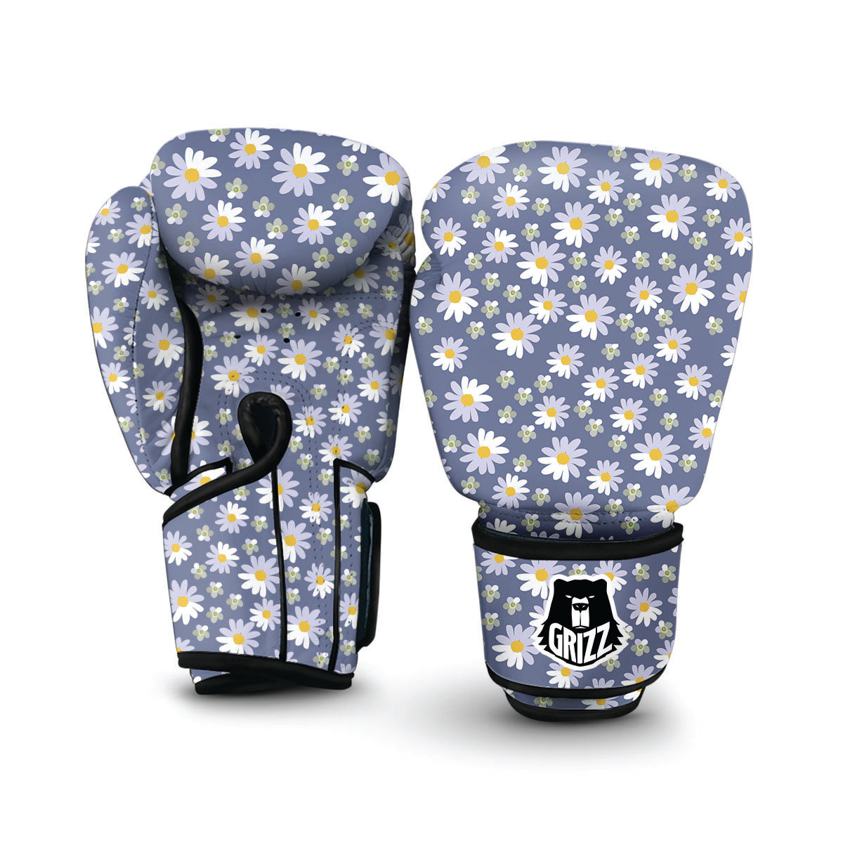 Gray Daisy Boxing Gloves-grizzshop