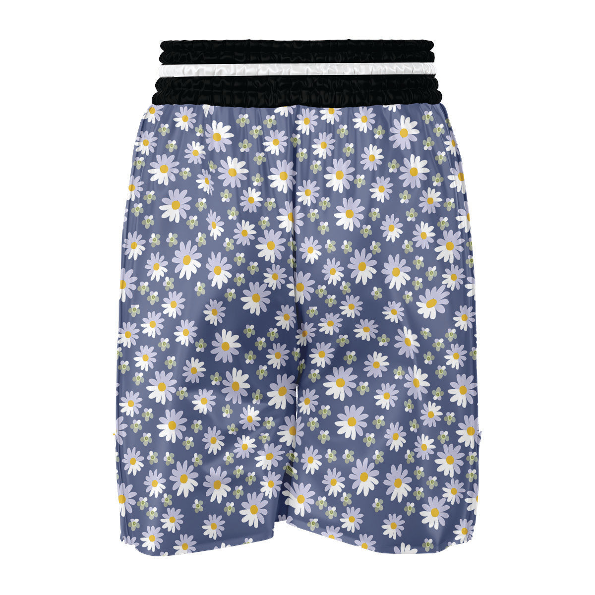 Gray Daisy Boxing Shorts-grizzshop