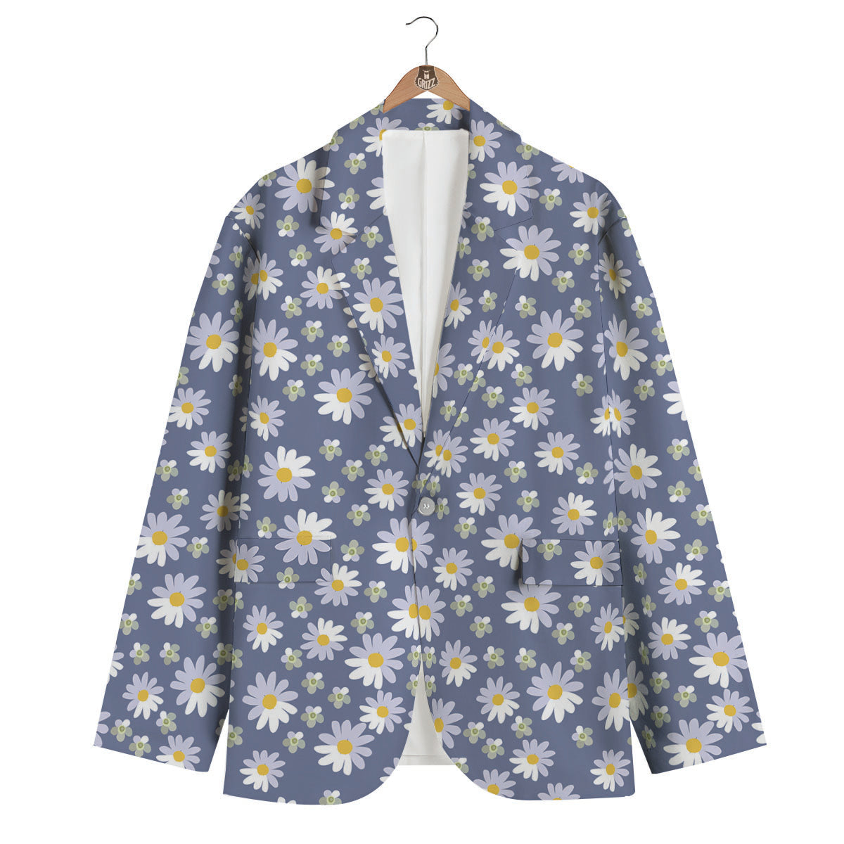 Gray Daisy Men's Blazer-grizzshop