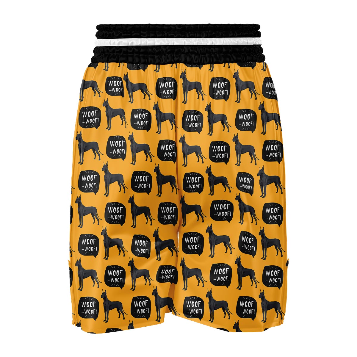 Great Dane Print Pattern Boxing Shorts-grizzshop