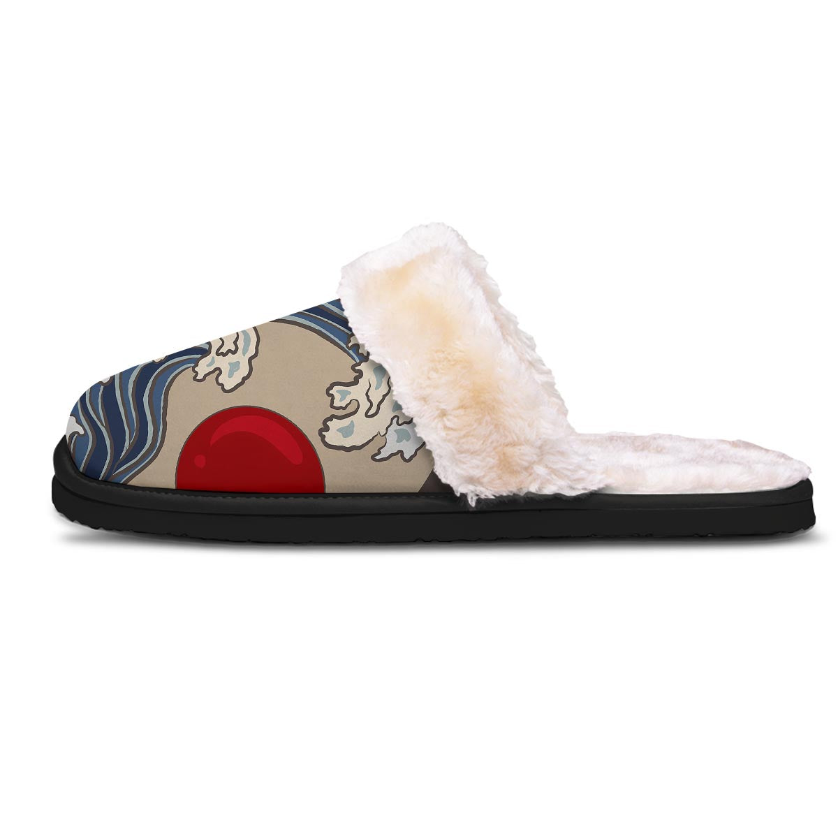 Great Kanagawa Wave Print Slippers-grizzshop