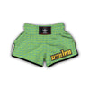 Greek Key Blue Yellow Print Pattern Muay Thai Boxing Shorts-grizzshop