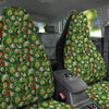 Green Alien Monster Print Pattern Car Seat Covers-grizzshop