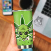 Green Alien Smoking Print Tumbler-grizzshop