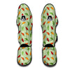 Green And Chili Pepper Print Pattern Muay Thai Shin Guards-grizzshop