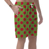 Green And Red Polka Dot Men's Shorts-grizzshop