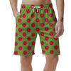 Green And Red Polka Dot Men's Shorts-grizzshop