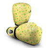 Green And Yellow Melon Print Pattern Boxing Gloves-grizzshop