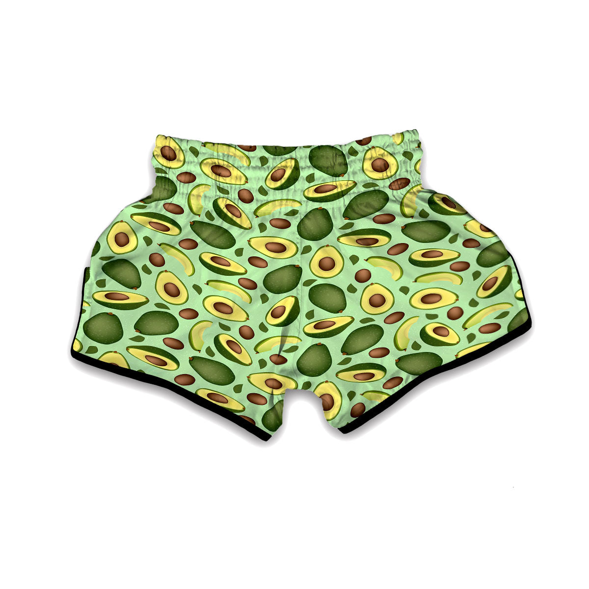 Green Avocado Muay Thai Boxing Shorts-grizzshop