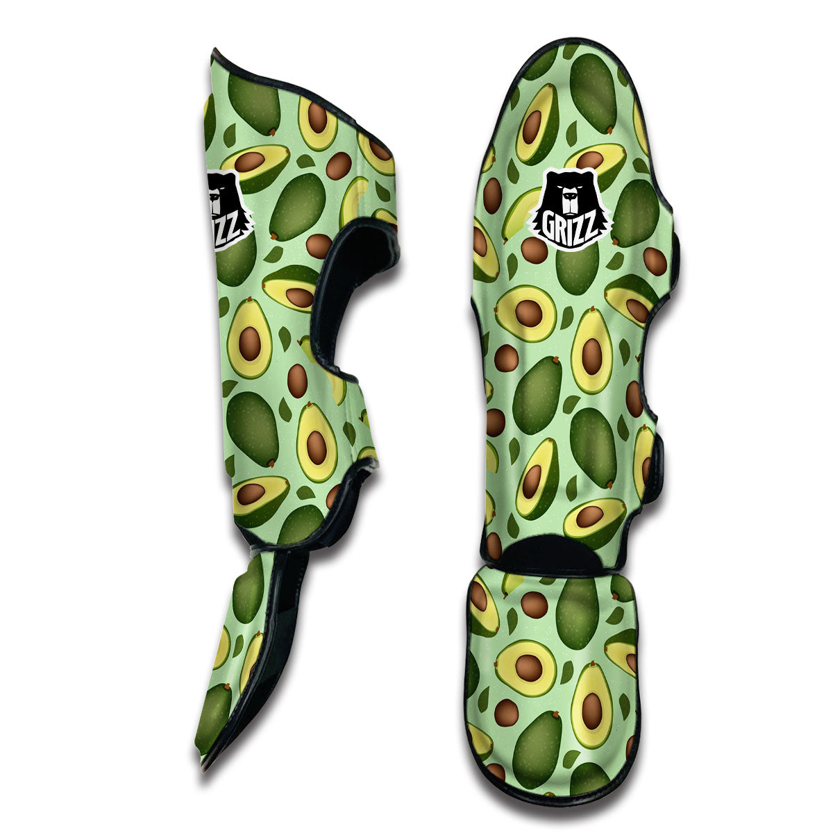 Green Avocado Muay Thai Shin Guards-grizzshop