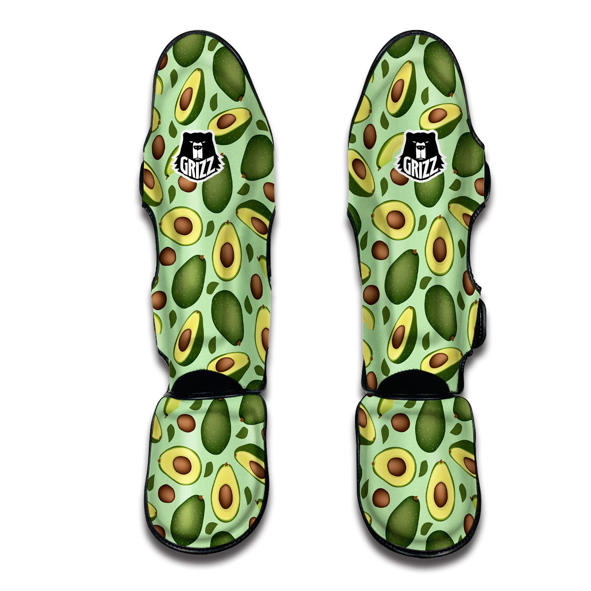 Green Avocado Muay Thai Shin Guards-grizzshop