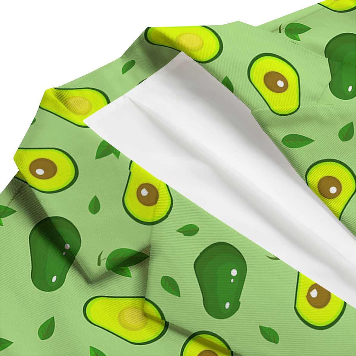 Green Avocado Pattern Men's Blazer-grizzshop