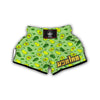 Green Avocado Pattern Muay Thai Boxing Shorts-grizzshop